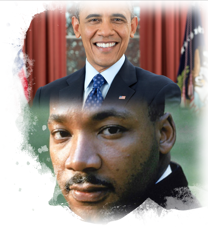 Dr. Martin Luther King Jr. and Barack Obama Two Men, One Theory